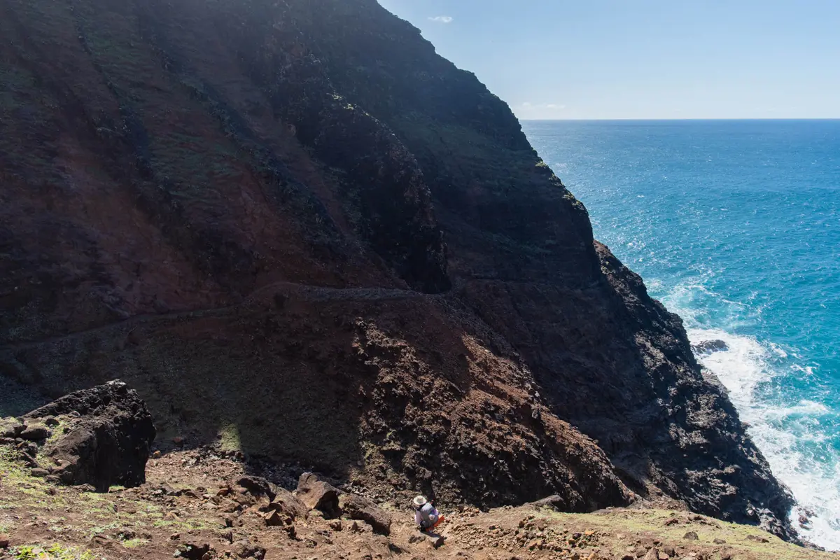 Approaching Crawler’s Ledge at mile 7