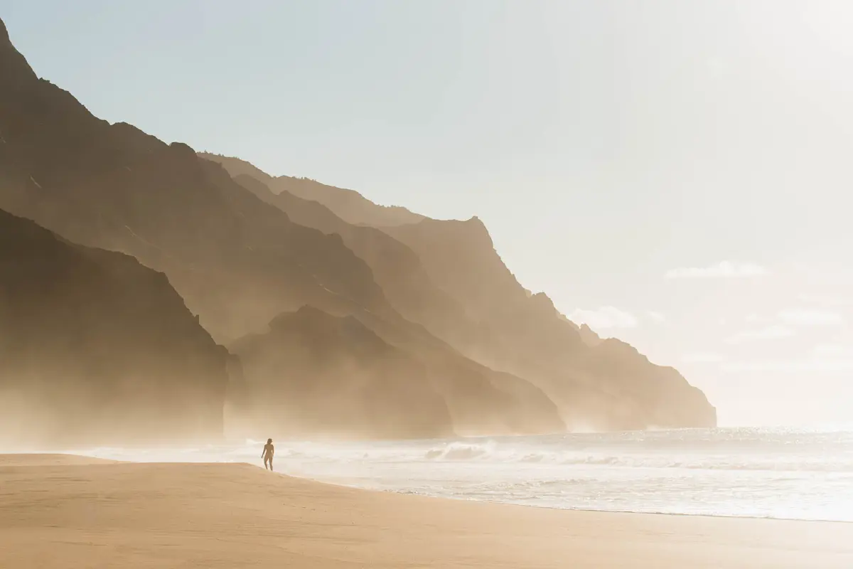 Sunset at Kalalau Beach